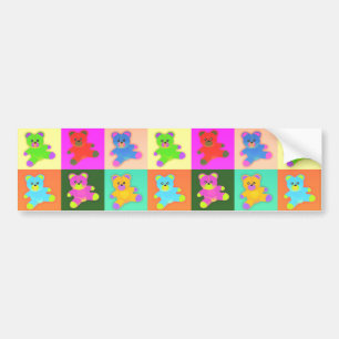 teddy bears bumper sticker