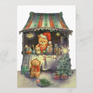 Teddy Bear's Christmas market stall Invitation