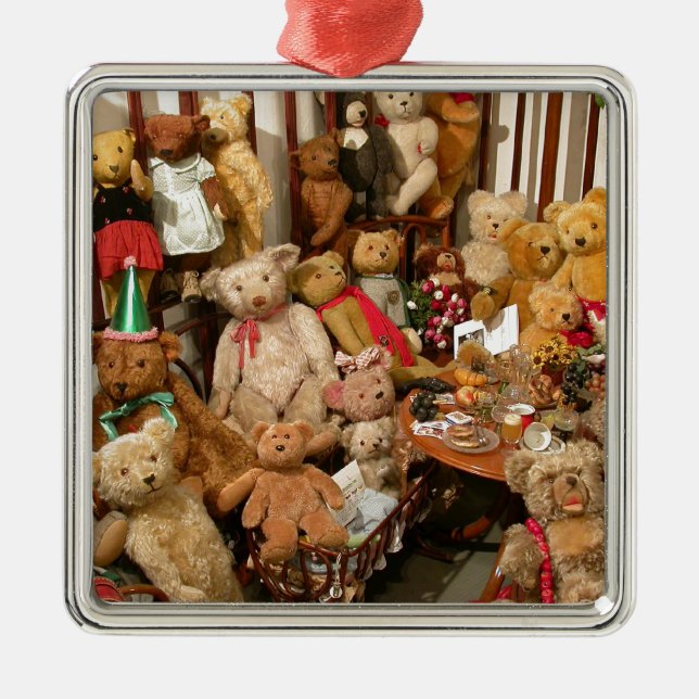 Teddy Bears Collectors Paradise Metal Tree Decoration (Front)