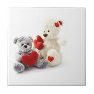 Teddy Bears Have Hearts Ceramic Tile