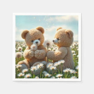 Teddy Bears In a Summer Field Napkin