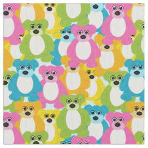 Teddy Bears in Rainbow Colours Childrens and Baby Fabric