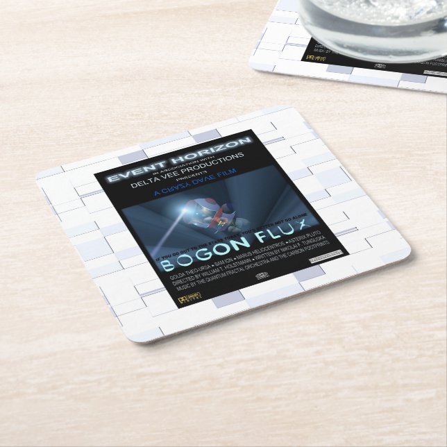 Teddy Bears In Space Square Paper Coaster (Angled)