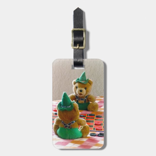 Teddy Bears Luggage Tag (Front Vertical)