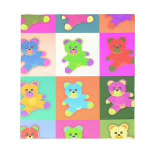 teddy bears notepad