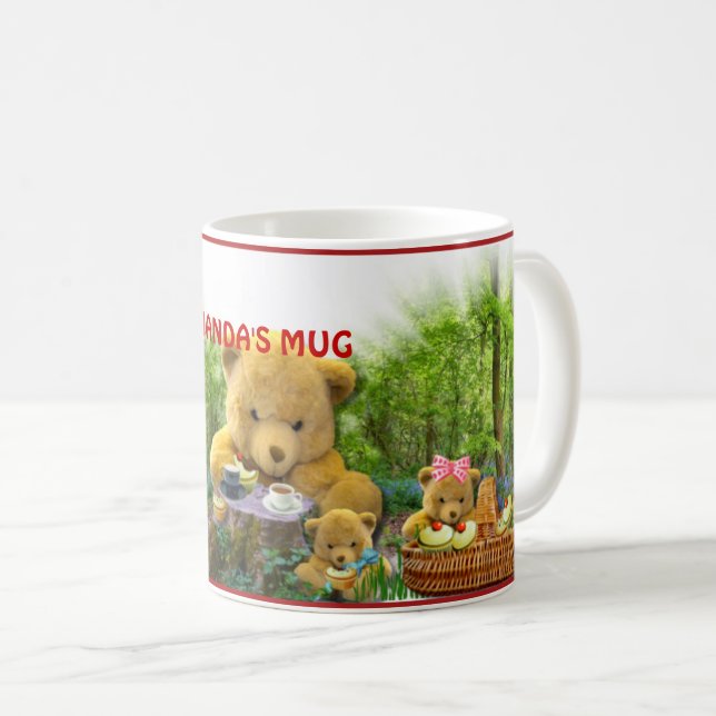 TEDDY BEARS PICNIC COFFEE MUG (Front Right)