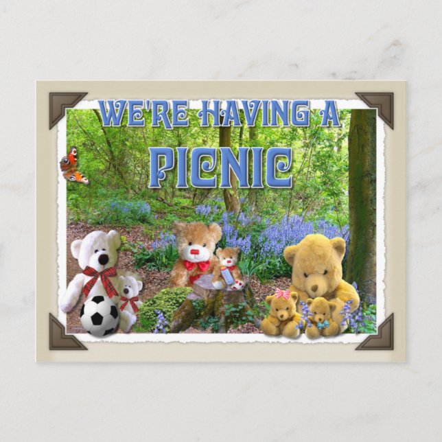 TEDDY BEARS PICNIC INVITATION (Front)