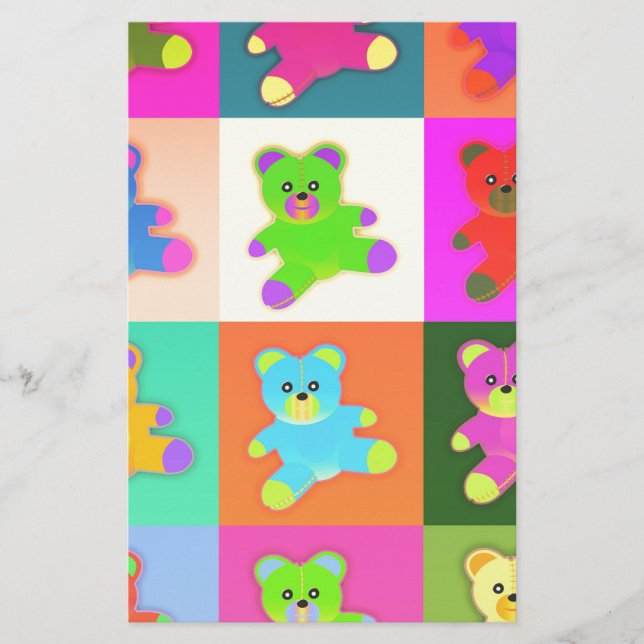 teddy bears stationery (Front)