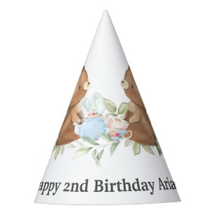 Teddy Bears Tea Party Birthday Cone Party Hat