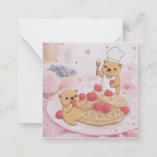 Teddy Bears & Waffles Card