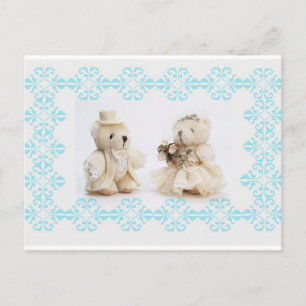 Teddy bears wedding Postcard