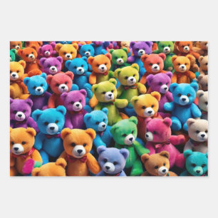 Teddy Bears  Wrapping Paper Sheet