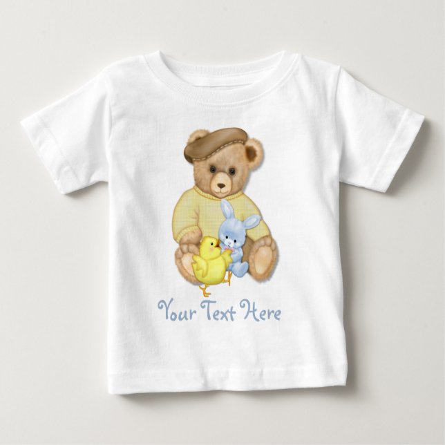 Teddy Boy Easter Baby T-Shirt (Front)