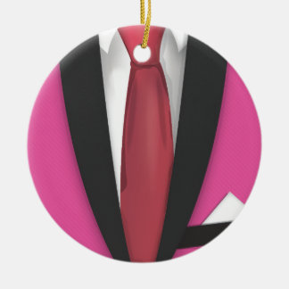 Teddy Boy Suit and Tie Ceramic Ornament