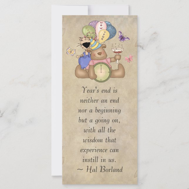 Teddy Celebrates New Year (Front)