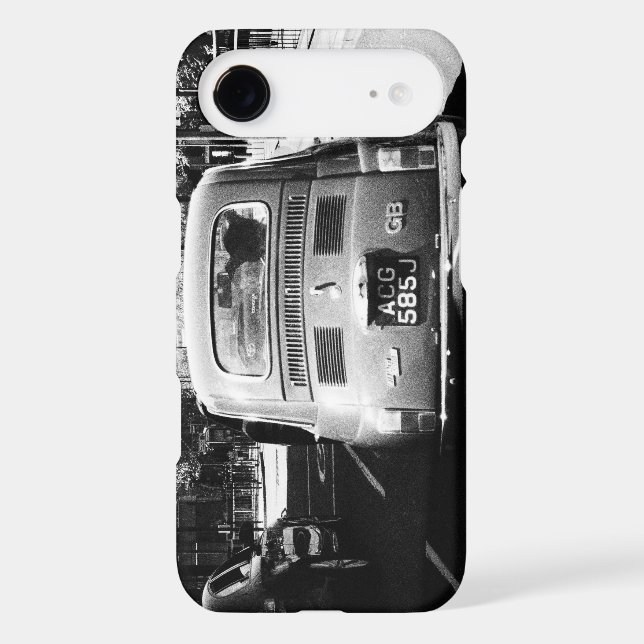 Teddy Drives the Fiat 500 Case-Mate iPhone Case (Back)