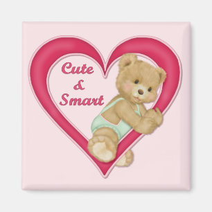Teddy Heart Magnet