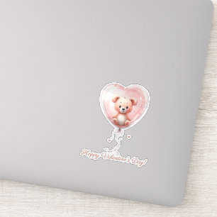 Teddy in Heart Balloon Valentines Design
