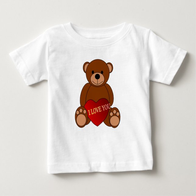 Teddy Love Baby T-Shirt (Front)