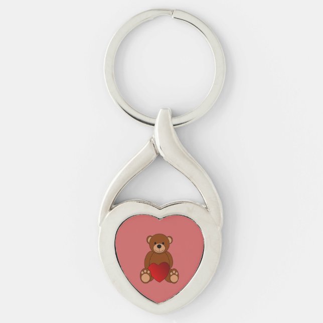 Teddy Love Key Ring (Front)