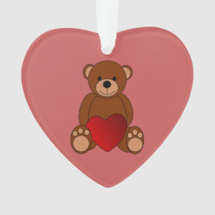 Teddy Love Ornament