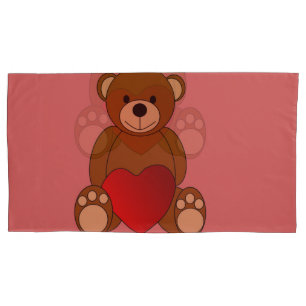 Teddy Love Pillowcase