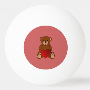 Teddy Love Ping Pong Ball