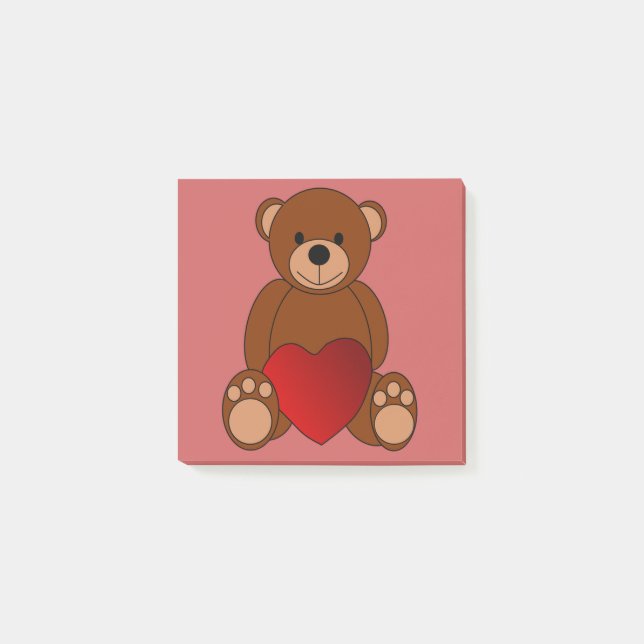 Teddy Love Post-it Notes (Front)