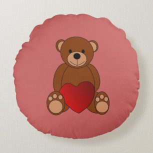 Teddy Love Round Cushion
