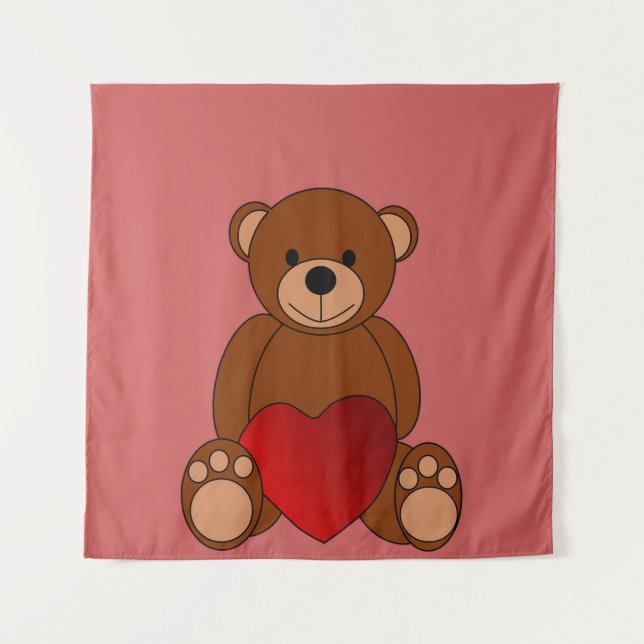 Teddy Love Tapestry (Front)