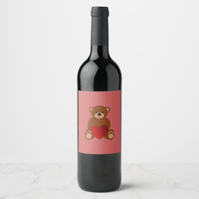 Teddy Love Wine Label (Front)