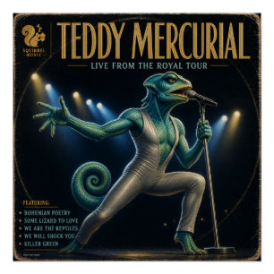 Teddy Mercurial Album: a Parody Poster
