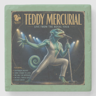 Teddy Mercurial Album: a Parody Stone Coaster
