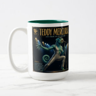 Teddy Mercurial Album: a Parody Two-Tone Coffee Mug