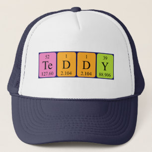 Teddy periodic table name hat