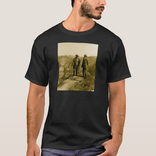 Teddy Roosevelt and John Muir at Glacier Point T-Shirt (Front)