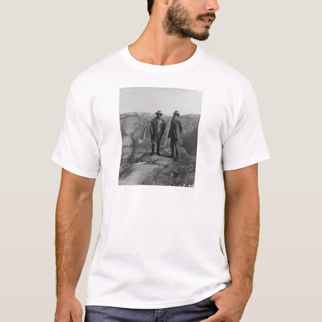 Teddy Roosevelt and John Muir  in Yosemite T-Shirt (Front)