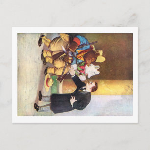 Teddy Roosevelt and the Roosevelt Bear Cowboys Postcard