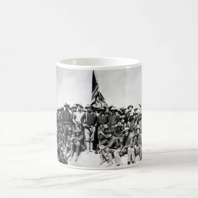 Teddy Roosevelt And The Rough Riders Coffee Mug (Center)