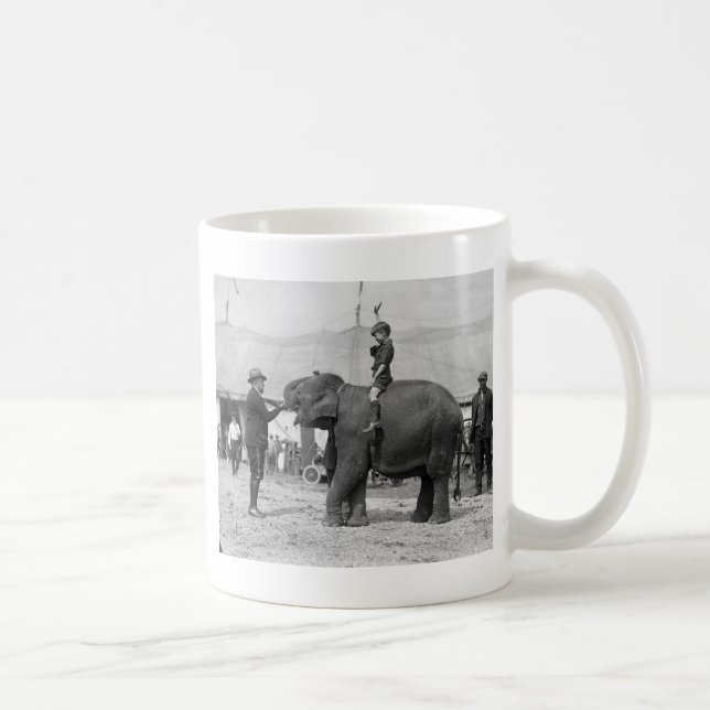 Teddy Roosevelt at the Circus: 1924 Coffee Mug (Right)