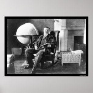 Teddy Roosevelt in Repose 1908 Poster