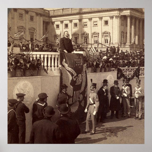 Teddy Roosevelt Inaugural Address, 1905 Poster (Front)