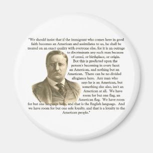 Teddy Roosevelt Quote Magnet