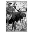 Teddy Roosevelt Riding A Bull Moose