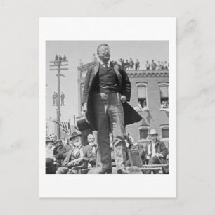 Teddy Roosevelt Stereoview Card 1905 Vintage