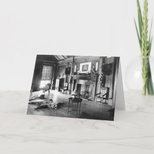 Teddy Roosevelt's Hunting Room, 1905 Card