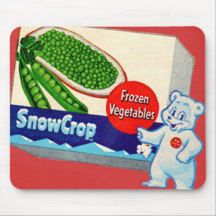 Teddy Snow Crop and Snow Crop vegetables box Mouse Pad