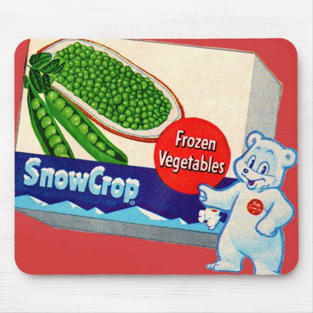 Teddy Snow Crop and Snow Crop vegetables box Mouse Pad (Front)