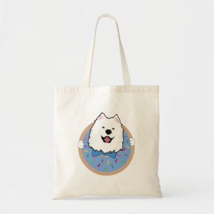 Teddy the samoyed tote bag