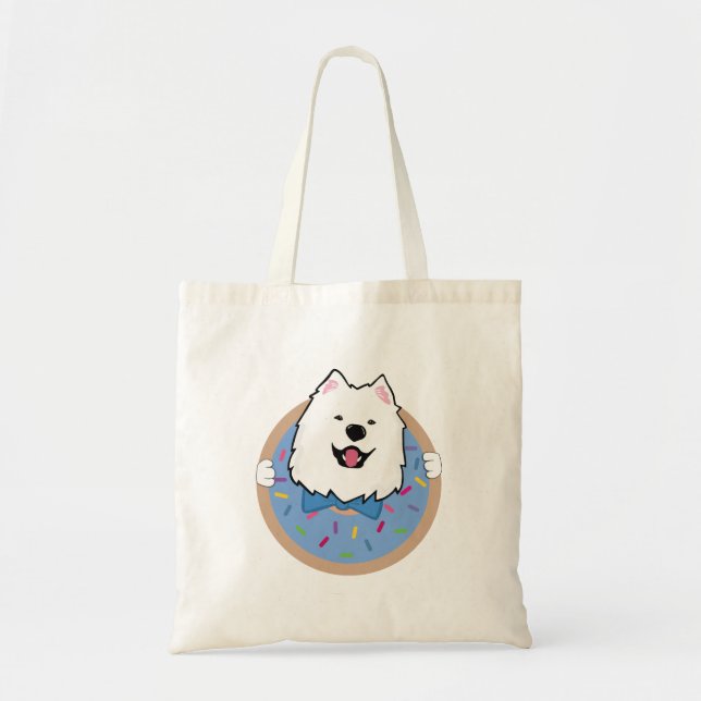 Teddy the samoyed  tote bag (Front)